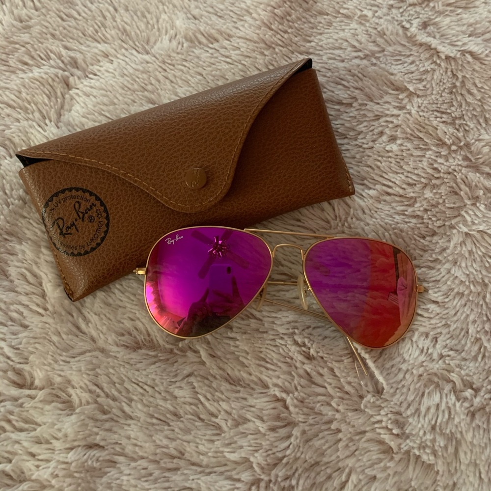 Perfect condition Pink Ray bans